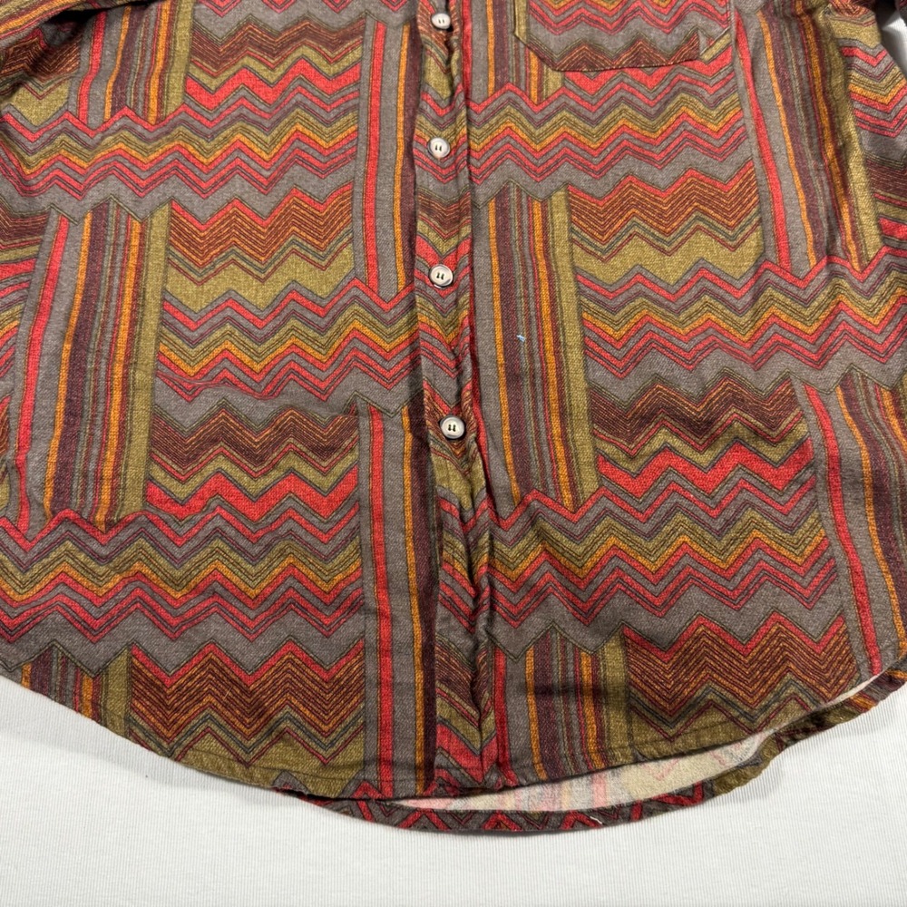 Territory Ahead Men XL Geometric Aztec L/S Button Shirt Southwest Cowboy Western - Picture 8 of 12